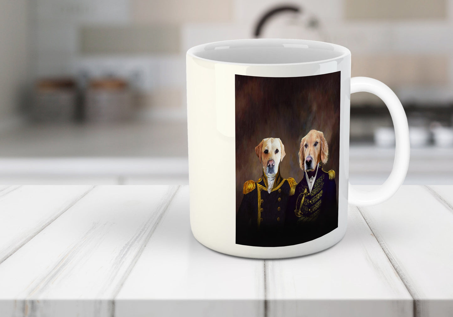 'The Admiral and the Captain' Custom 2 Pet Mug