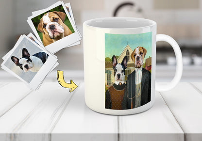 'American Pawthic' Personalized 2 Pet Mug