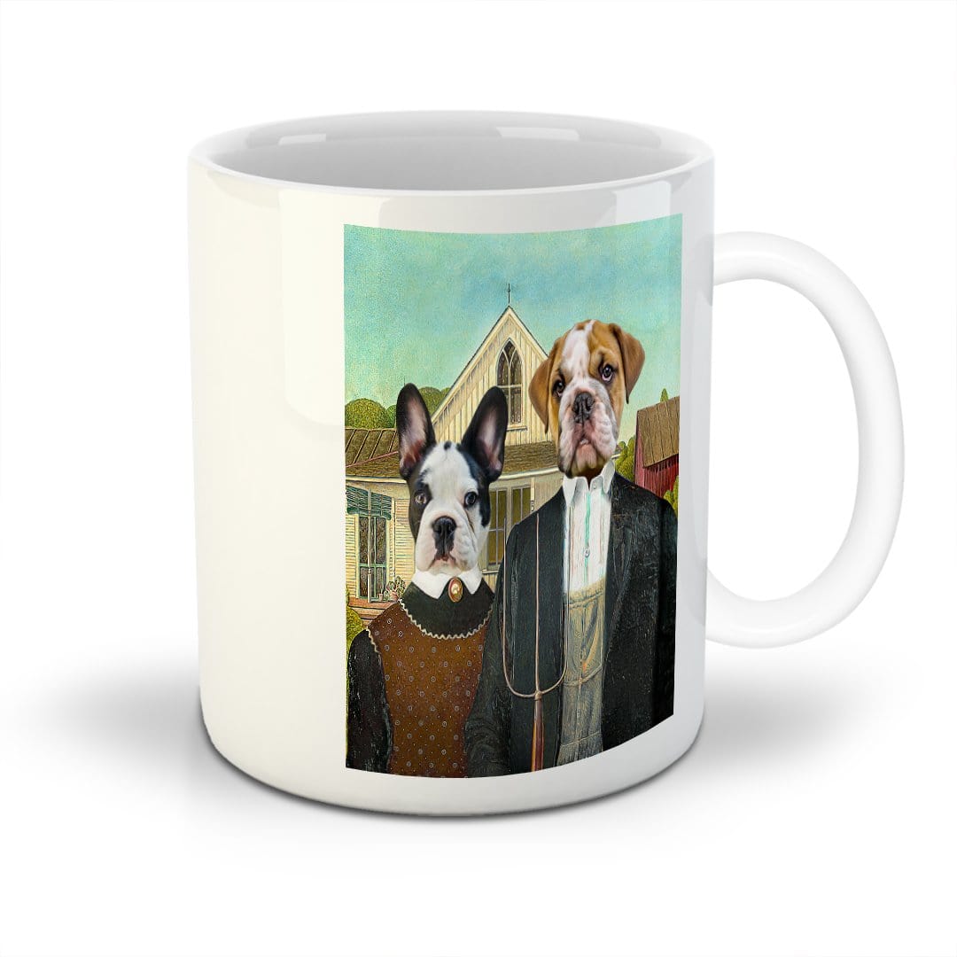 'American Pawthic' Personalized 2 Pet Mug