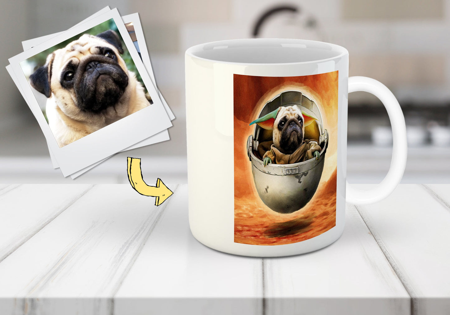 'Baby Yodogg' Custom Pet Mug
