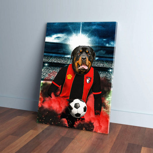 'Bournemouth Doggos Football' Personalized Pet Portrait