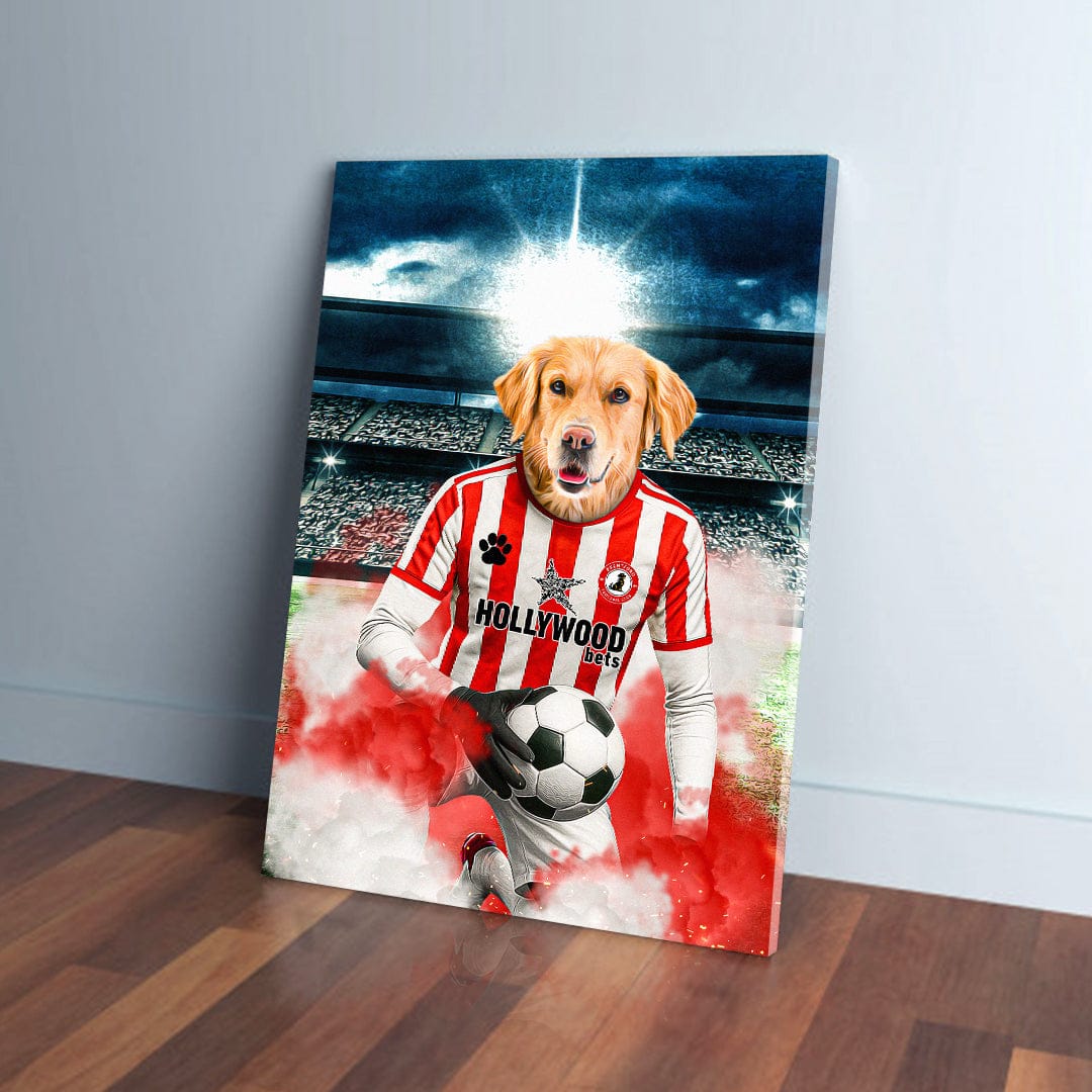 'Brentford Doggos Football' Personalized Pet Portrait