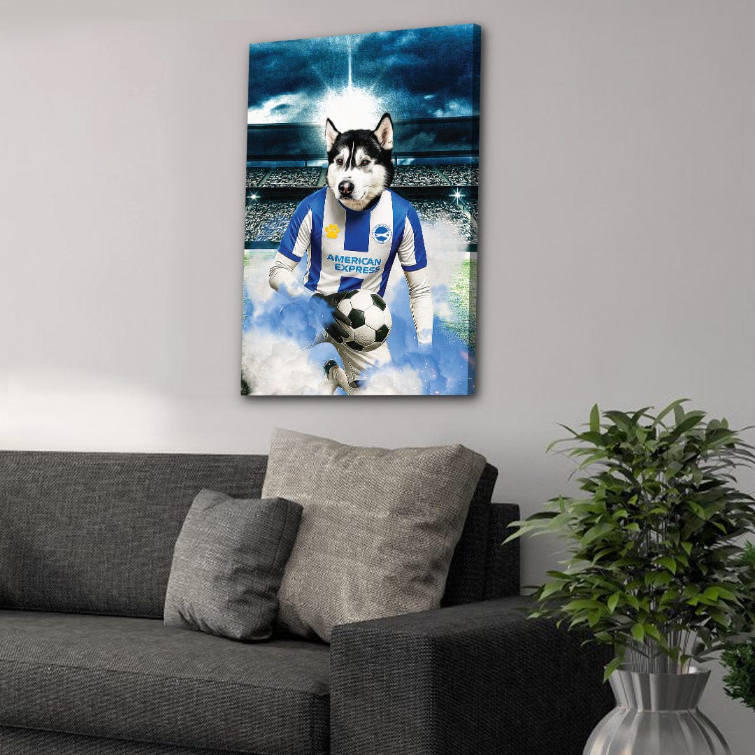 'Brighton Doggos Football' Personalized Pet Portrait