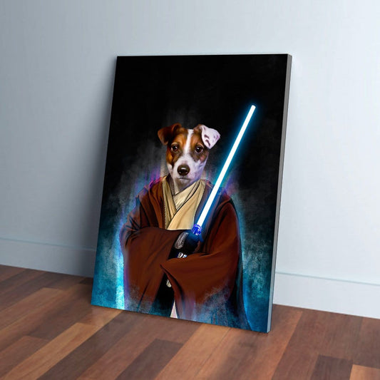 'Doggo-Jedi' Personalized Pet Canvas