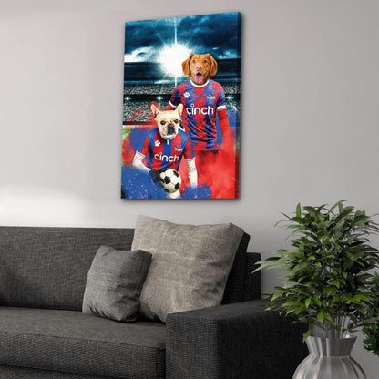 'Crystal Palace Doggos Football' Personalized 2 Pet Portrait