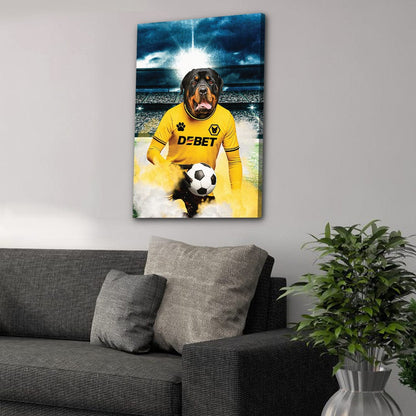'Wolves Doggos Football' Personalized Pet Portrait