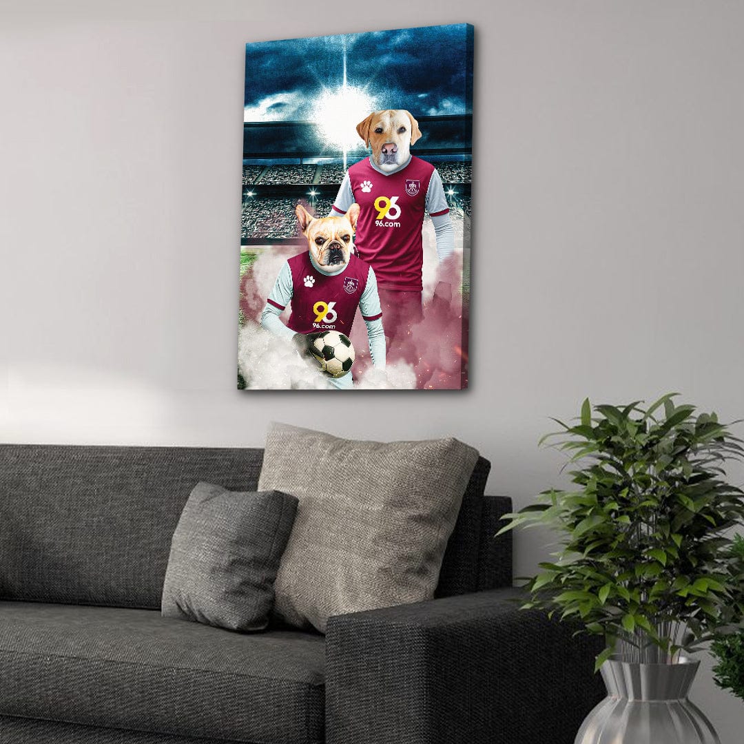 'Burnley Doggos Football' Personalized 2 Pet Portrait