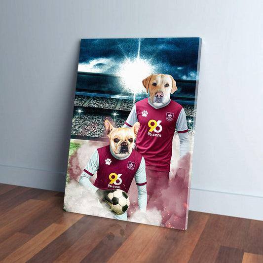 'Burnley Doggos Football' Personalized 2 Pet Portrait