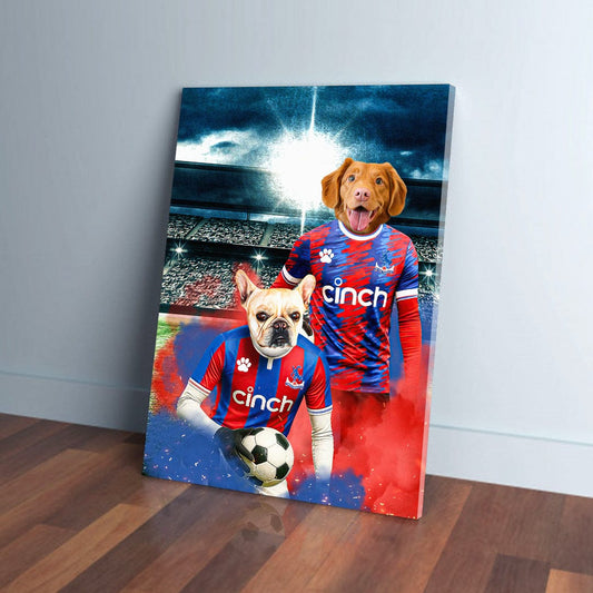 'Crystal Palace Doggos Football' Personalized 2 Pet Portrait