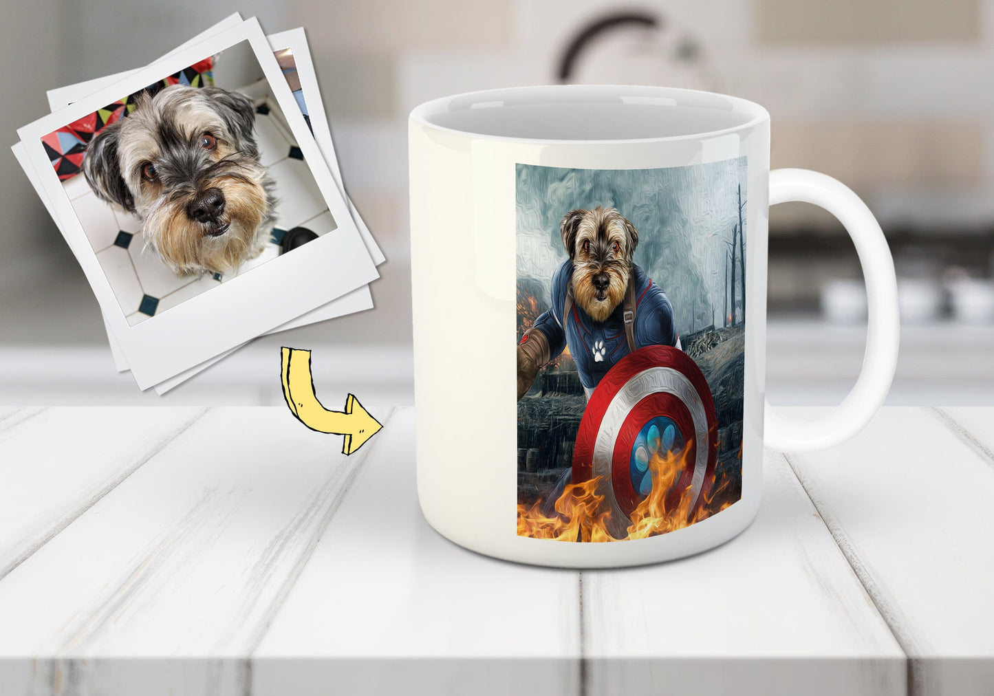 'Captain Doggmerica' Personalized Mug
