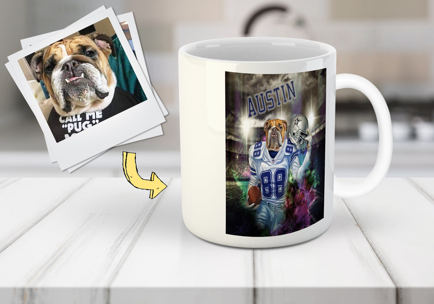 'Dallas Doggos' Custom Pet Mug
