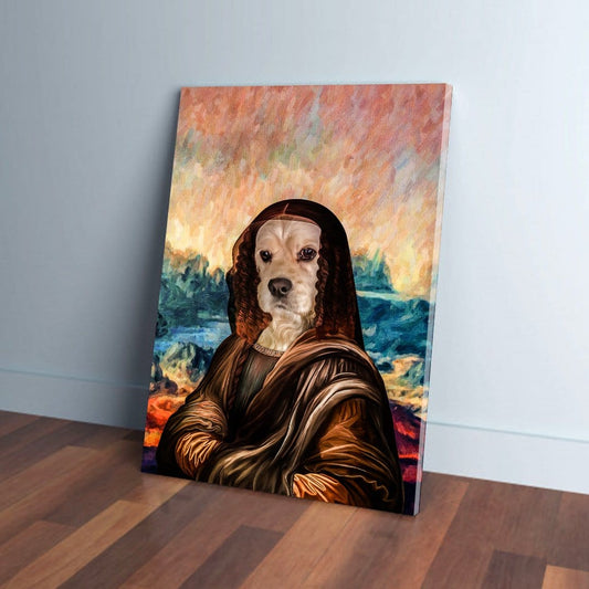 'Dogga Lisa' Personalized Pet Canvas