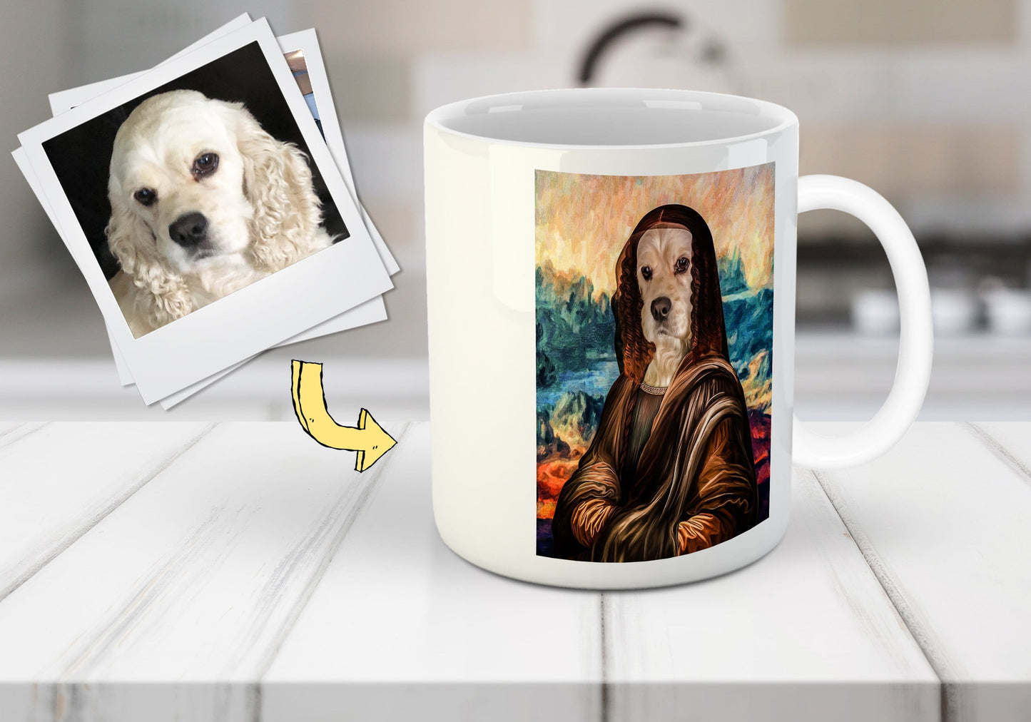 'Dogga Lisa' Custom Pet Mug