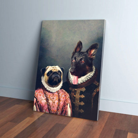 'Duke and Archduchess' Personalized 2 Pet Canvas