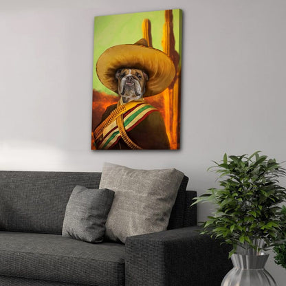'El Jefe' Personalized Pet Canvas
