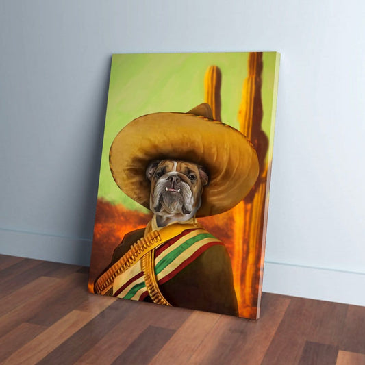 'El Jefe' Personalized Pet Canvas