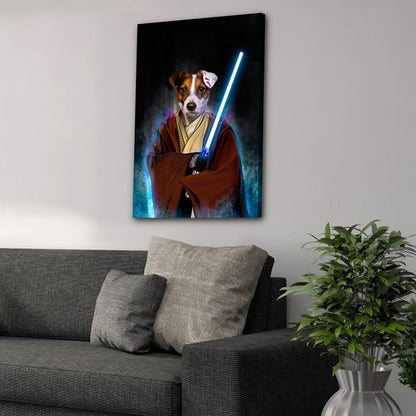'Doggo-Jedi' Personalized Pet Canvas