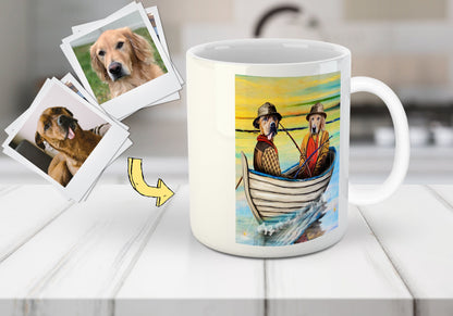 'The Fishermen' Custom 2 Pets Mug
