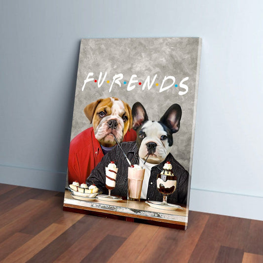 'Furends' Personalized 2 Pet Canvas