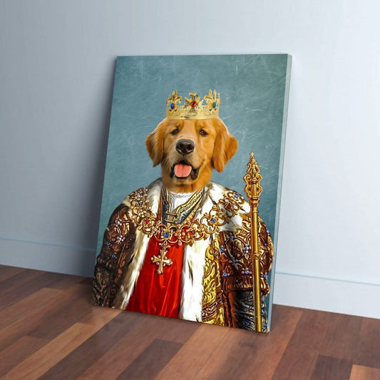 'The King' Personalized Pet Canvas