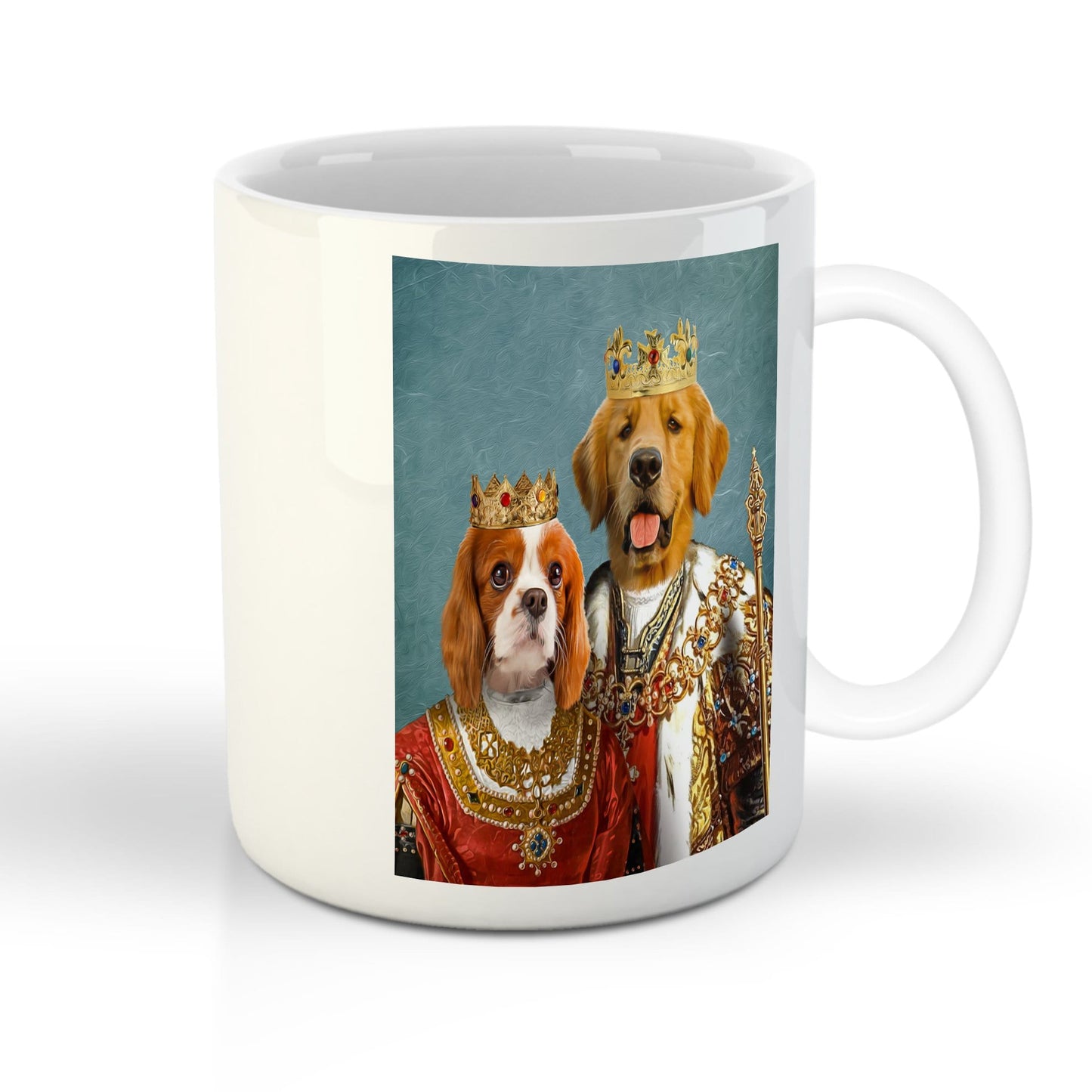 'King and Queen' Personalized 2 Pet Mug