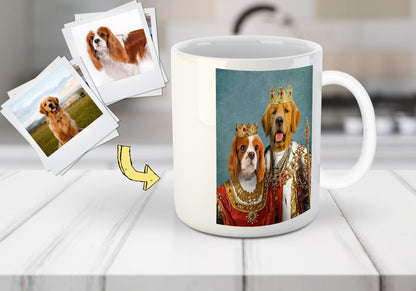 'King and Queen' Personalized 2 Pet Mug