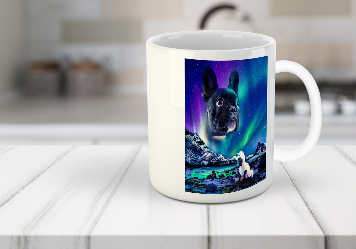 'Majestic Northern Lights' Personalized Mug