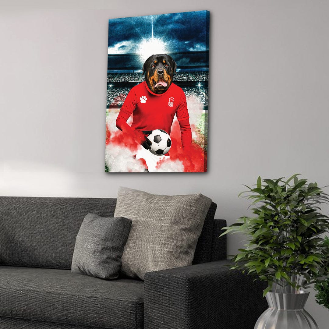 'Nottingham Forest Doggos Football' Personalized Pet Portrait