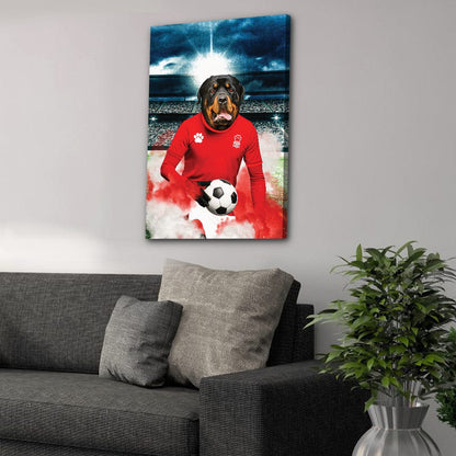 'Nottingham Forest Doggos Football' Personalized Pet Portrait