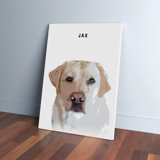 Personalized Modern Pet Canvas