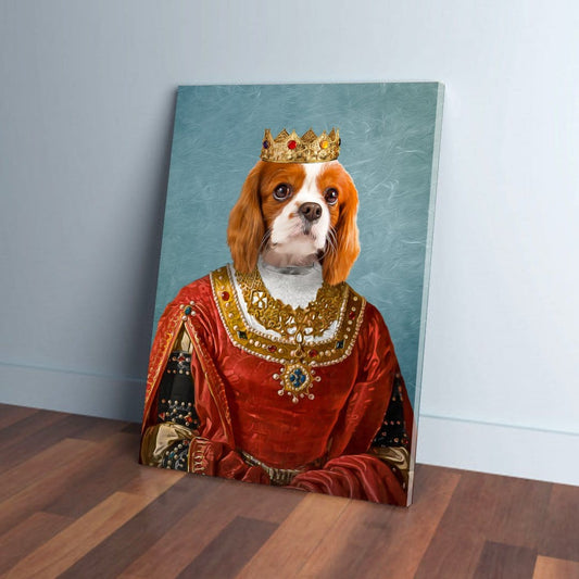'The Queen' Personalized Pet Canvas