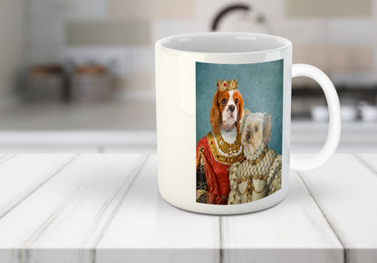 'Queen and Princess' Personalized 2 Pets Mug