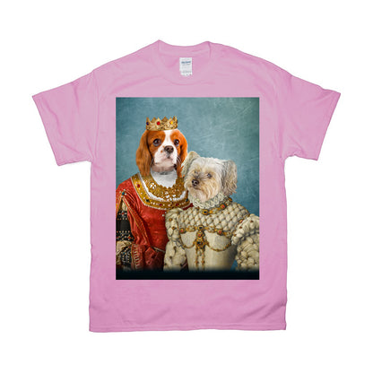 'Queen And Princess' Personalized 2 Pet T-Shirt