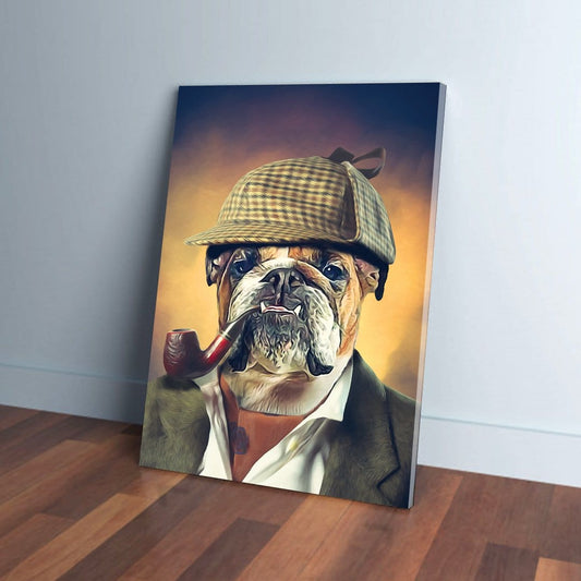 Sherlock Doggo: Personalized Pet Canvas