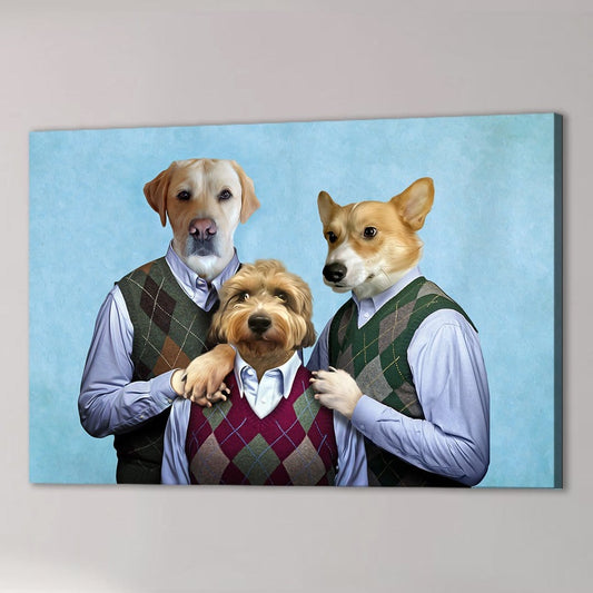 'Step Doggos and Doggette' 3 Pet Canvas