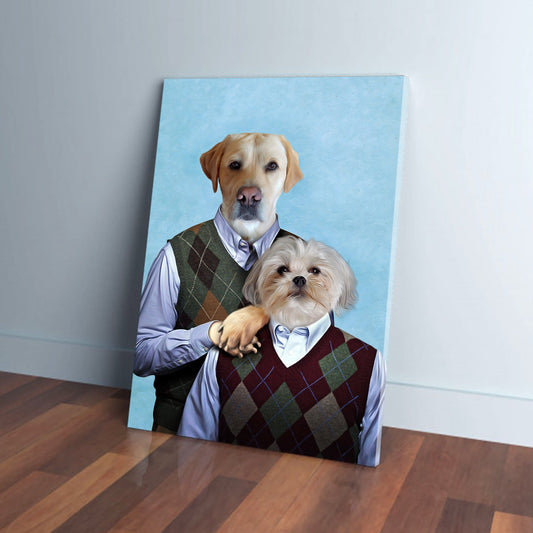 Step-Doggos: Personalized 2 Pet Canvas