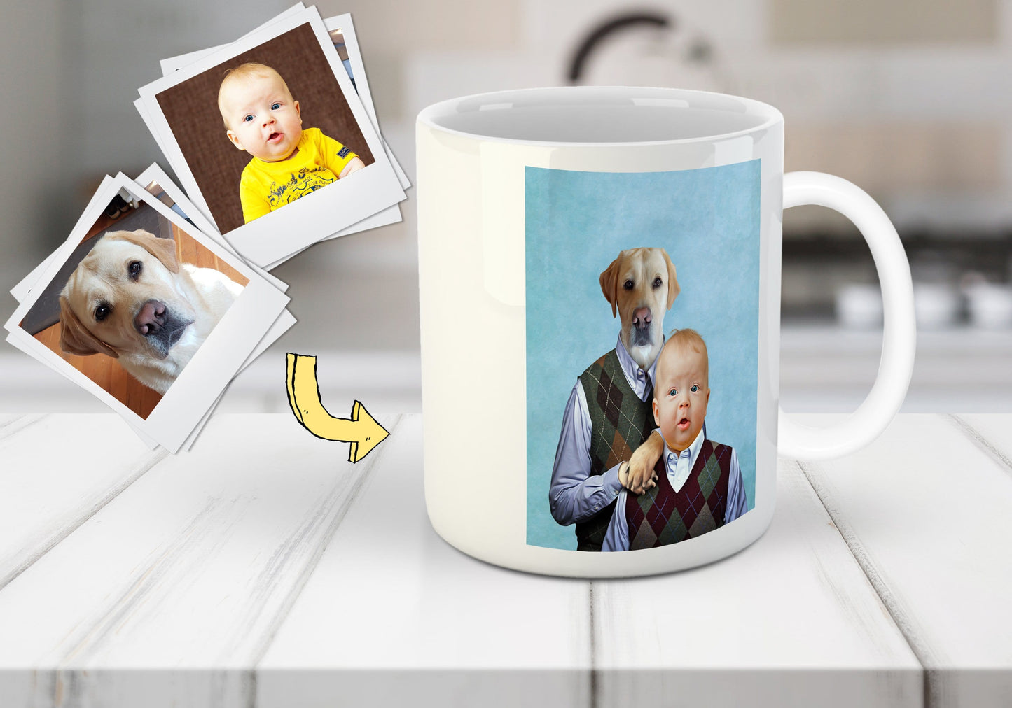 'Step Doggo & Human' Custom Mug