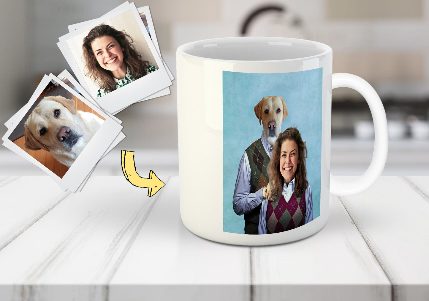 'Step Doggo & Human (Female)' Custom Mug