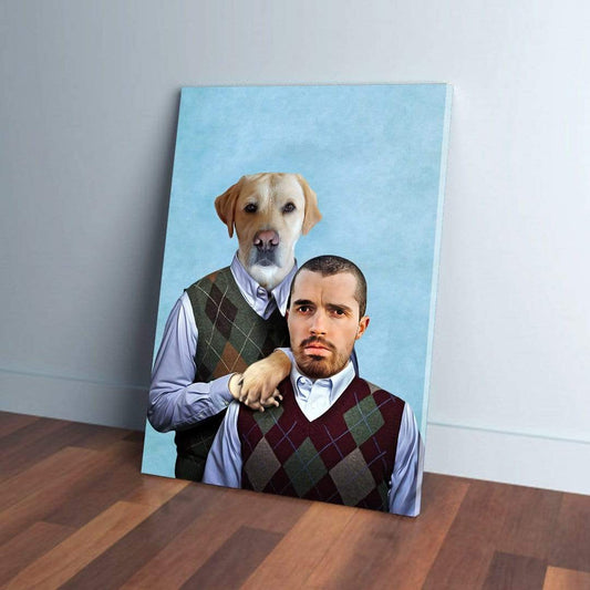 'Step Doggo & Human' Personalized Canvas