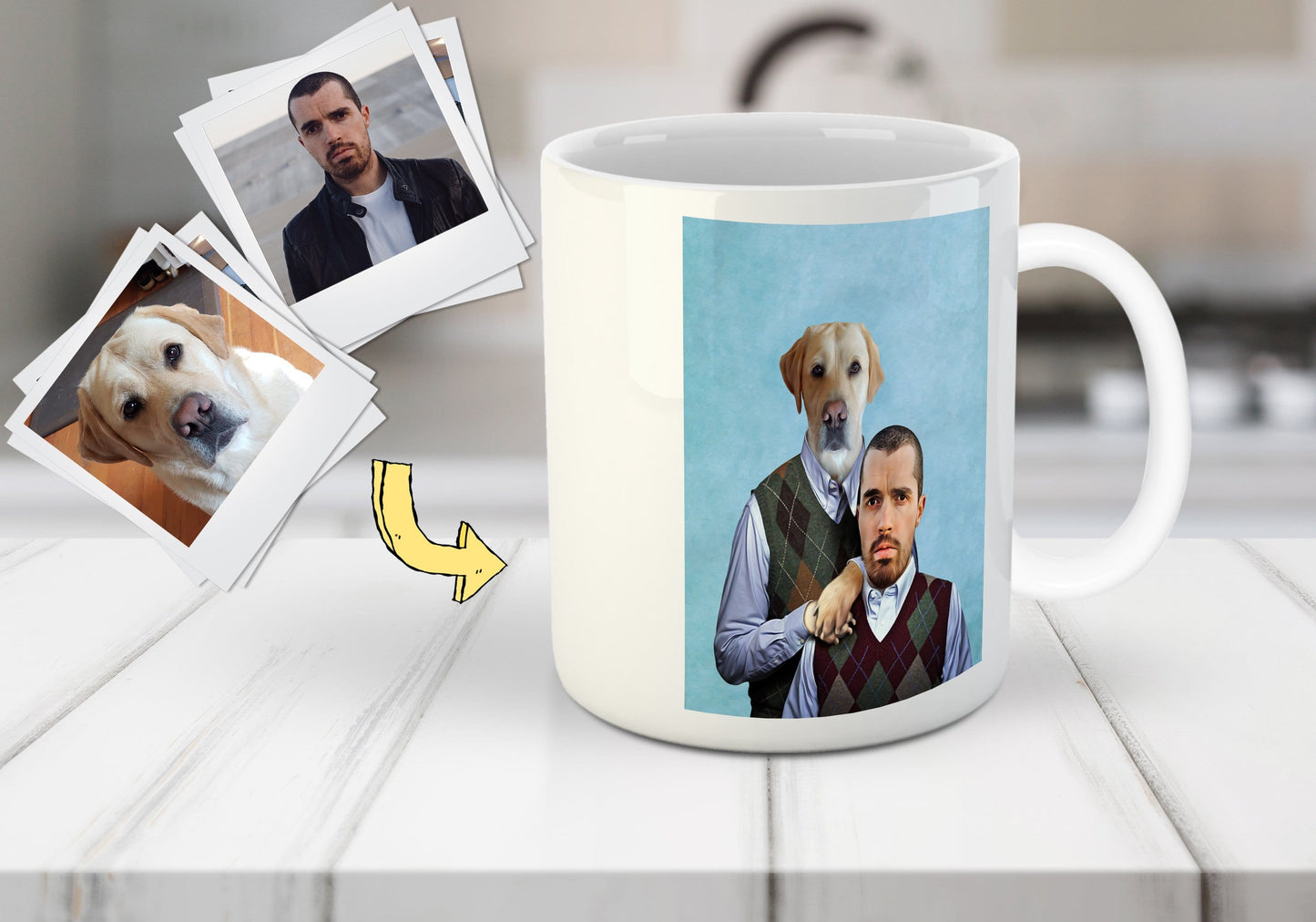 'Step Doggo & Human' Custom Mug