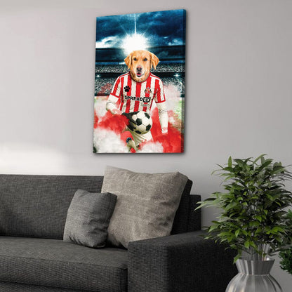 'Sunderland Doggos Football' Personalized Pet Portrait
