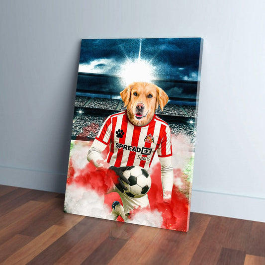 'Sunderland Doggos Football' Personalized Pet Portrait