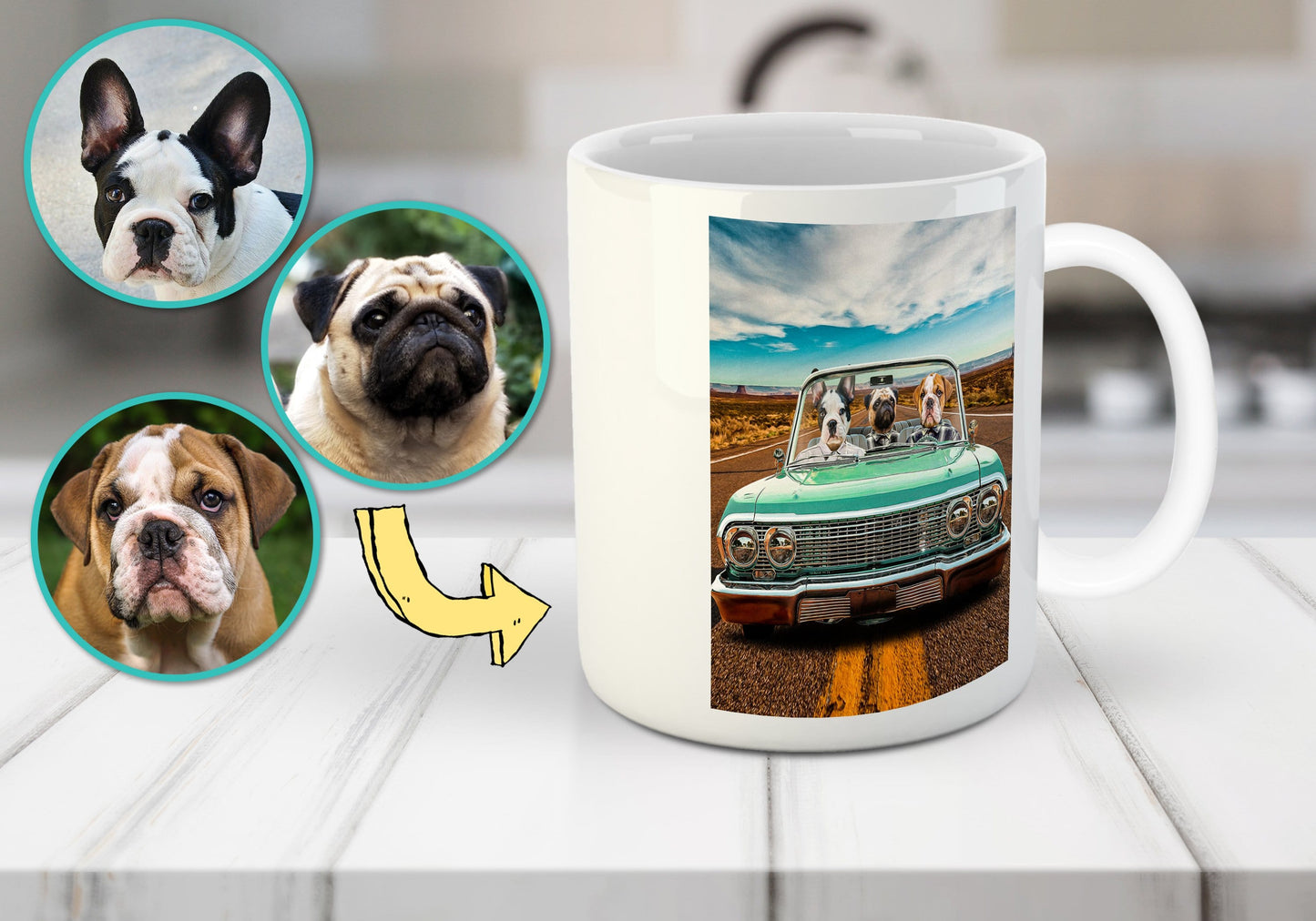 'The Lowrider'  Personalized 3 Pet Mug