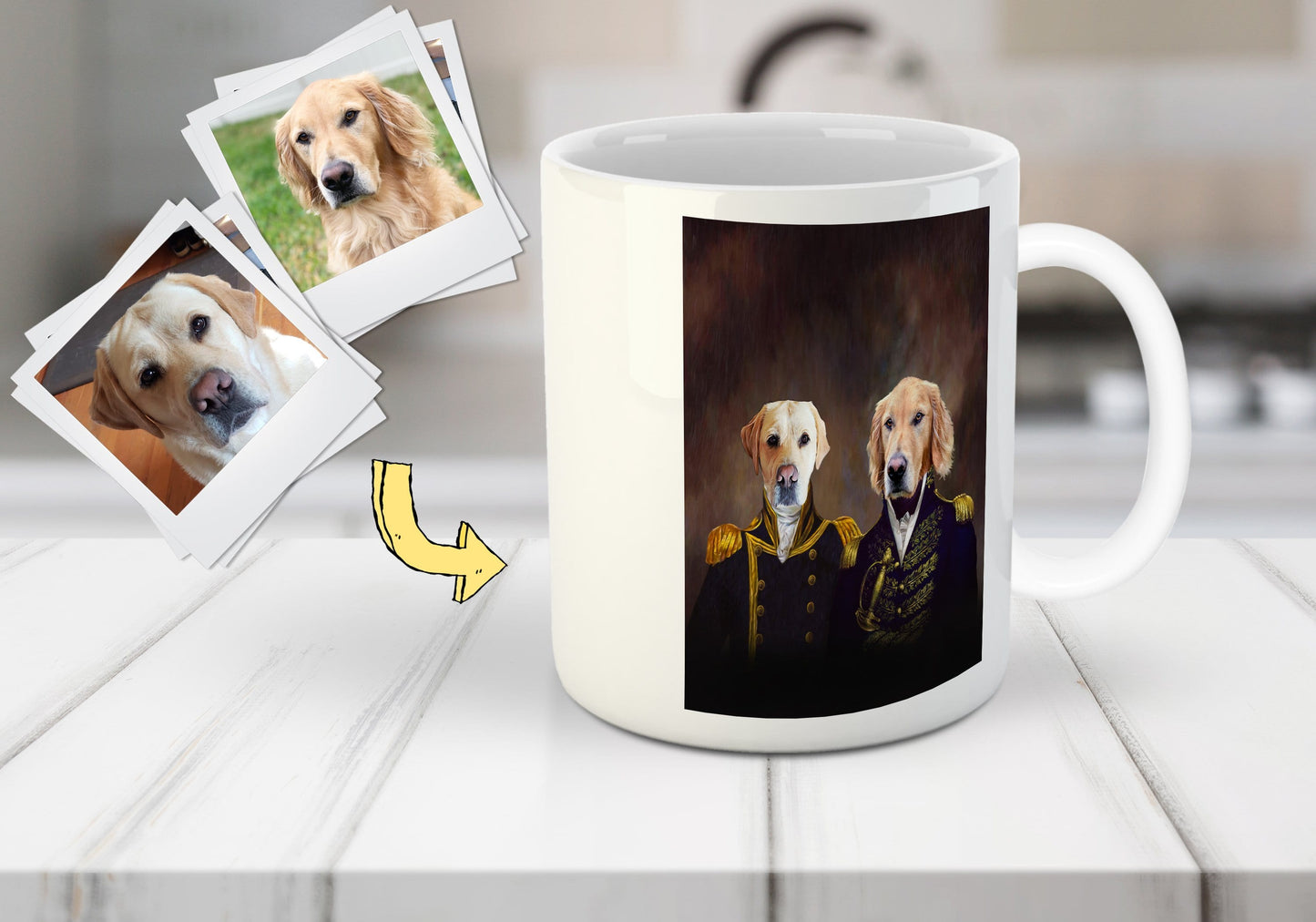 'The Admiral and the Captain' Custom 2 Pet Mug
