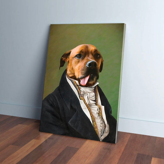 The Ambassador: Personalized Pet Canvas