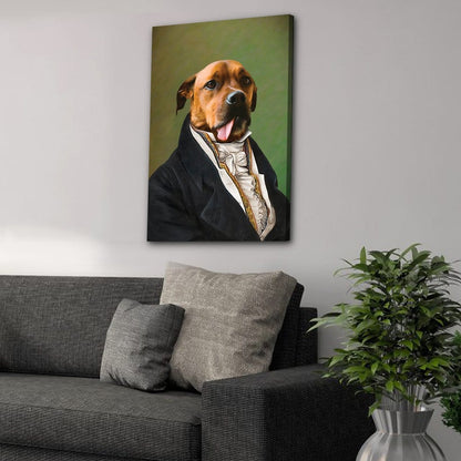 The Ambassador: Personalized Pet Canvas