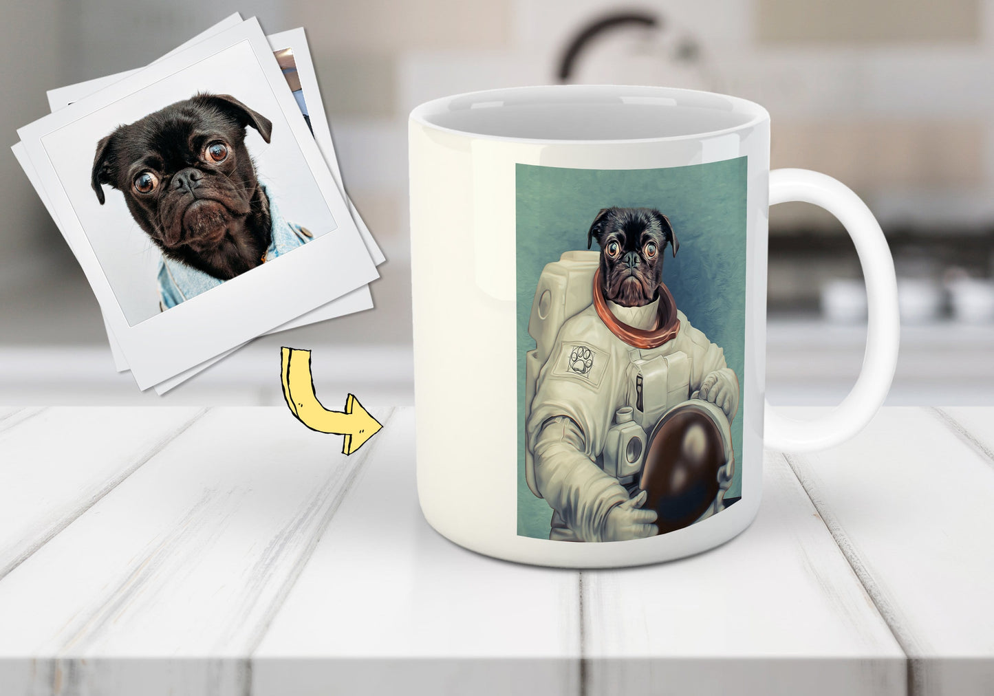 'The Astronaut' Custom Pet Mug