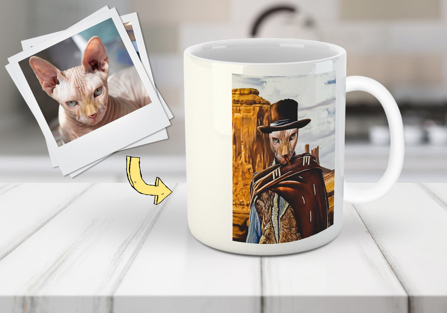 'The Good the Bad and the Furry' Custom Pet Mug