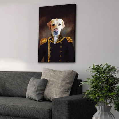 The Captain: Personalized Pet Canvas