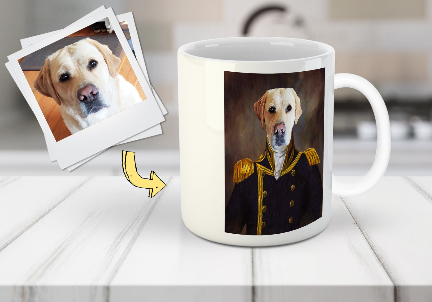 'The Captain' Custom Pet Mug